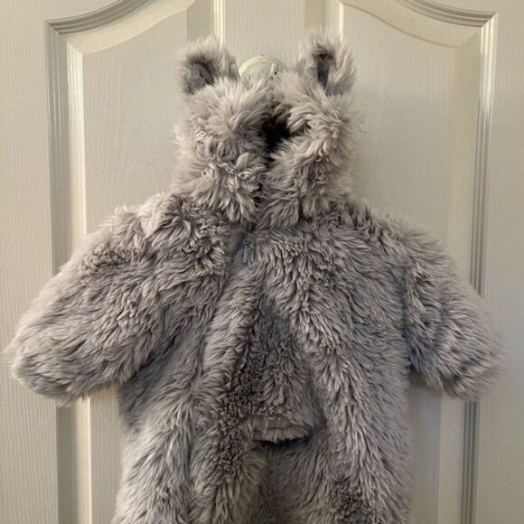 Baby & Child Restoration Hardware Luxe Faux Fur Baby Bunting Gray Fox 0-6 Months - Picture 3 of 12
